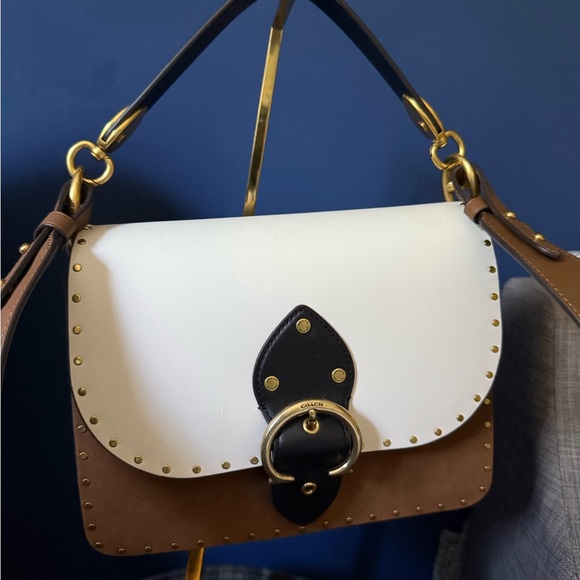 Coach White and Brown Crossbody Bag - Picture 1 of 5